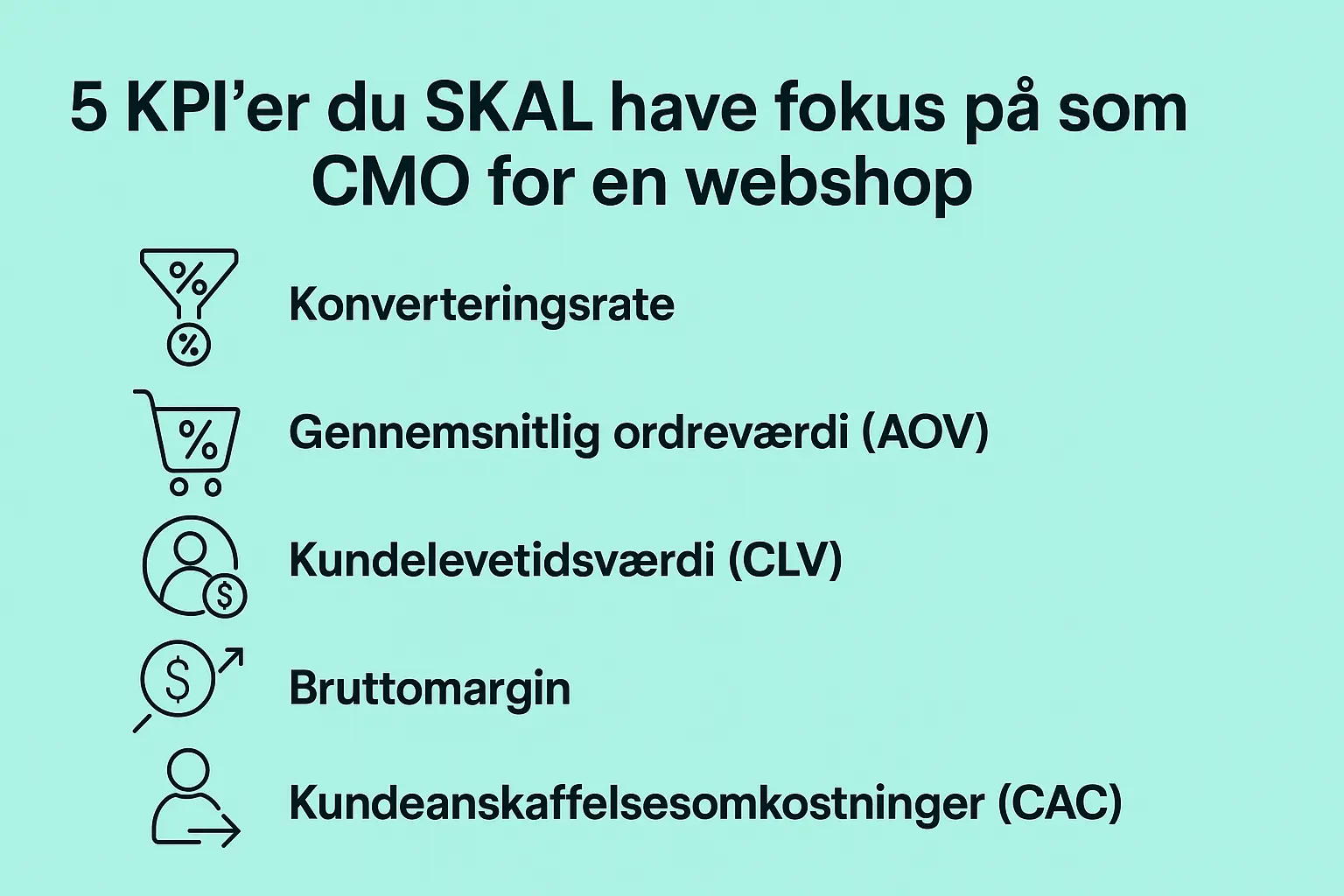 5 vigtigste KPI’er